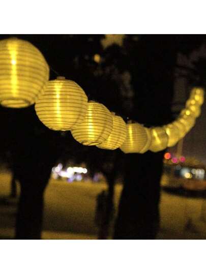 أضواء خيط فانوس يعمل بالطاقة الشمسية، ضوء داخلي وخارجي زخرفي مقاوم للماء، متعدد الألوان لاستخدامها في الحديقة والفناء والحفلات والتخييم والغرفة