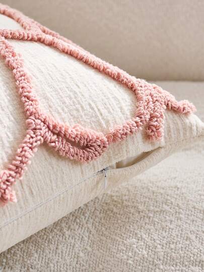 وسادة زخرفية مطرزة بأسلوب الشمال 1 قطعة ، وسادة ظهر السرير أو الأريكة ، وسادة خصر بشرابات ، وسادة نافذة العرض ، 45 * 45 سم