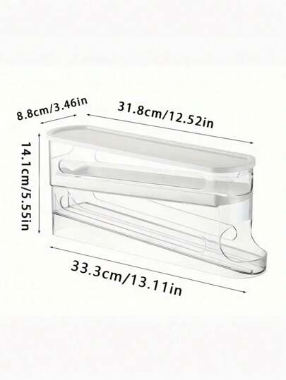 1 صندوق تخزين بيض متعدد الطبقات، منظم وحاوية تخزين لأبواب الثلاجة لتوفير المساحة، ملحق مطبخ، تصميم قابل للتراكم مع غطاء سهل الفتح، مثالي لاستخدام المنزل، صينية بيض للثلاجة الصيفية