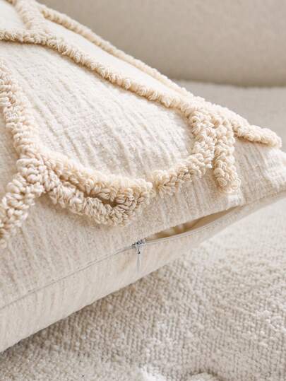 1 قطعة، وسادة رمي مطرزة بأسلوب نوردي إنس ، وسادة وسادة رأس أريكة السرير ، وسادة خصر ، وسادة مكتنزة ببوم بوهيمي ، وسادة رمي لنافذة الخليج 45 * 45 سم