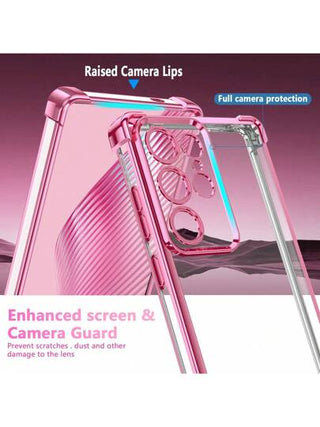 غطاء هاتف مقاوم للصدمات بطبقة كهربائية مطلية، متوافق مع سلسلة Samsung S22/S23/S24/S25+ ، A04/A05/A14/A15/A24/A25/A34/A54 ، OPPO ، VIVO ، Redmi 13c+ ، سلسلة Moto G ، Redmi NOTE 13c/14/12/11PRO ، HONOR 90/80/70/60/50/X9A ، B