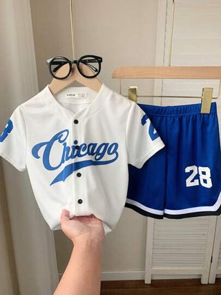 2 طقم بنطلون وقميص رياضي كاجوال ومزين بنقشات حرفية ورسوم كرتونية مناسب للأطفال الصغار، ملائم للحفلات والمناسبات اليومية المدرسية والسفر والرياضة في فصل الربيع والصيف