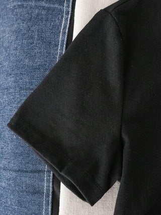 HARRY POTTER X SHEIN تي شيرت تي شيرت كاجوال بأكمام قصيرة مزين برسومات كرتونية مناسب للفتيان المراهقين في الصيف