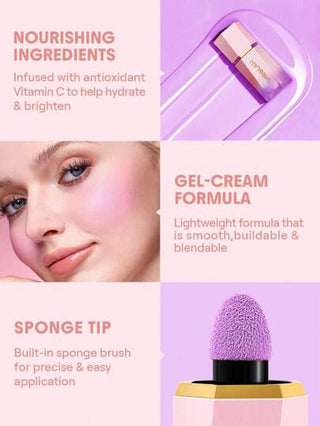 SHEGLAM أحمر خدود سائل "كولور بلوم"-Lilac Dream عيد الأب التخرج عيد الميلاد العطلة الربيع الصيف Y2K فاخر أزياء مكياج مستحضرات التجميل حفل شاطئ سفر تخييم في الهواء الطلق المدرسة الحرم الجامعي رحلة مهرجانات ديكور هدية حاضر وردة فتاة تنكر أفضل لون سحر أجواء