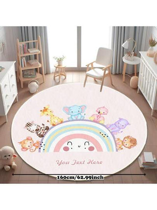 قطعة واحدة هدايا شخصية مخصصة زخرفة غير قابلة للانزلاق سجادة منطقة كبيرة للغرف النوم، قصر قوس الوردي سجادة منزلية فاخرة ناعمة للغرف المعيشة، سجادة ممتصة للصدمات سهلة التنظيف، وسادات حمام باب ترحيبية للمطبخ، منتجات معززة بأسماء هدايا عيد ميلاد طفل سنوية للز