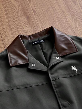 SWAVVY معطف غير متماسك عرضي على الأمام مشغول بالبسموك القياسي للرجال، يناسب الارتداء اليومي للشباب والمدرسة