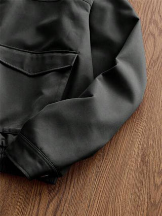 SWAVVY معطف غير متماسك عرضي على الأمام مشغول بالبسموك القياسي للرجال، يناسب الارتداء اليومي للشباب والمدرسة