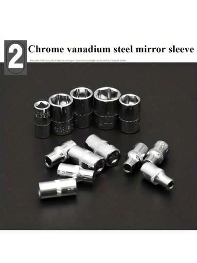 مجموعة من 46 قطعة من مجموعة أدوات إصلاح السيارات الاحترافية: مجموعة ربط المفتاح القابل للنقل والمتين والسهل الاستخدام - مناسب للسيارات والقوارب والدراجات النارية والإصلاحات المنزلية والصناعية - تتضمن صندوق أدوات