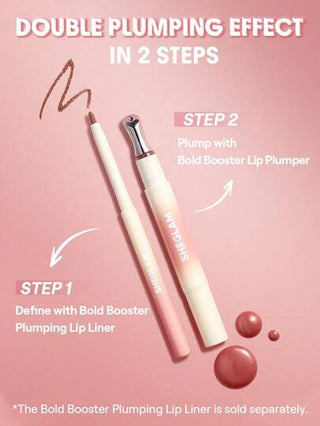SHEGLAM مكبر الشفاه "بولد بوستر" الممتلئ-Latte Luxe عيد الأب تخرُّج عيد ميلاد عطلة عام 2000 فاخر موضة ماكياج مستحضرات التجميل حفلة شاطئ يسافر التخييم في الهواء الطلق مدرسة حرم الجامعة رحلة المهرجانات ديكور هدية حاضر وَردَة بنت كوسبلاي أفضل لون سحر...