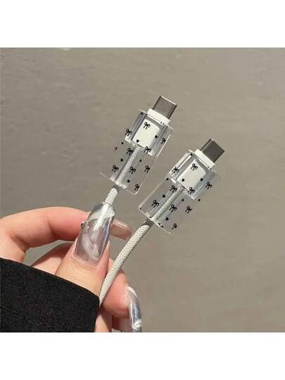 طقم مكون من 3 قطع، علبة شاحن شفافة متوافقة مع هاتف أيفون 13/14/15/16 المعيار البريطاني 18 واط/20 واط، واقي كابل وراس الشاحن من التي بي يو، هدية، اكسسوارات مكتبية إلكترونية لحماية الكابلات والشواحن