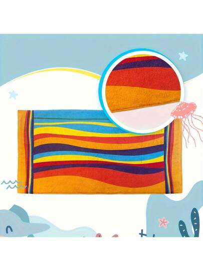 قطعة واحدة من المناشف الشاطئية الكبيرة ذات التصميم الأخطر - ناعمة جدا وذات ألياف فائقة النعومة، سريعة التجفيف ، ماصة للماء بشكل جيد، متعددة الاستخدامات للشاطئ والسفر والرياضة والتخييم والسباحة - مثالي كمنشفة للاستحمام ، معدات للتخييم