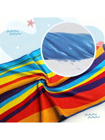 قطعة واحدة من المناشف الشاطئية الكبيرة ذات التصميم الأخطر - ناعمة جدا وذات ألياف فائقة النعومة، سريعة التجفيف ، ماصة للماء بشكل جيد، متعددة الاستخدامات للشاطئ والسفر والرياضة والتخييم والسباحة - مثالي كمنشفة للاستحمام ، معدات للتخييم