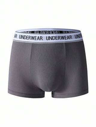 EasyFave 7 قطع مجموعة سراويل داخلية كاجوال للرجال مزينة بالحروف