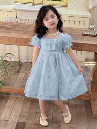 DAZY فستان مطرز للبنات الصغيرات موديل الخريف