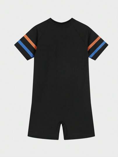 مايوه أولادي رومبير السباحة المخططة والملونة للفتيان المراهقين