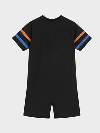 مايوه أولادي رومبير السباحة المخططة والملونة للفتيان المراهقين