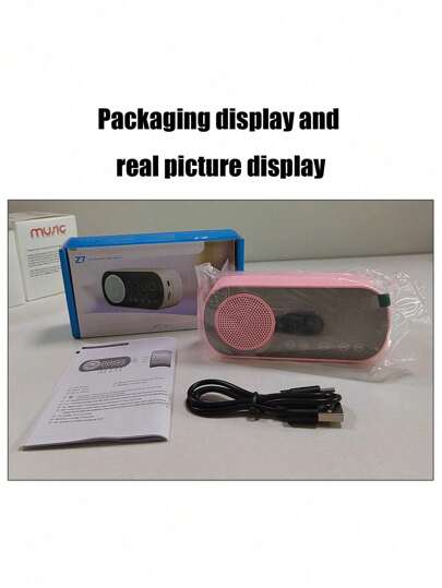 1 قطعة سماعة بلوتوث مع ساعة إنذار ذات سطح مرآتي عالي الجودة للرجال والنساء