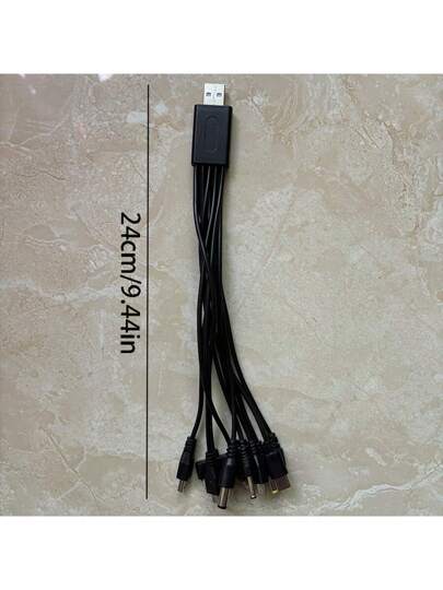 كابل شحن متعدد الوظائف 10 في 1، كابل بيانات متعدد الأغراض لشحن أجهزة محمولة متنوعة متوافق مع و Android والكاميرا والمشغل MP3 محول عالمي