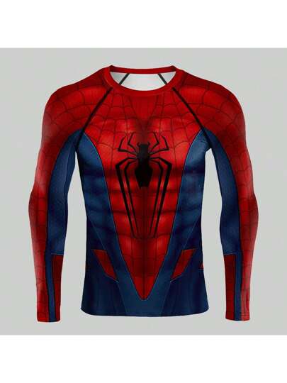 مايوه حريمي قطعة واحدة Disney تي شيرت بتصميم راغلان ضيق القصة ومطبوع عليه طبعات مارفل للبالغين لأغراض التخفي والأداء المسرحي