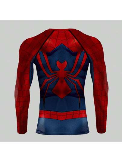 مايوه حريمي قطعة واحدة Disney تي شيرت بتصميم راغلان ضيق القصة ومطبوع عليه طبعات مارفل للبالغين لأغراض التخفي والأداء المسرحي