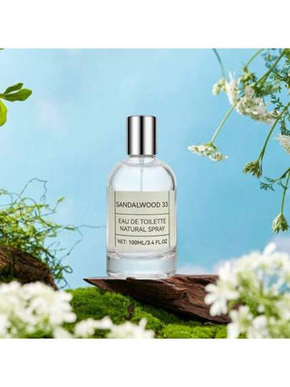 عطر رذاذ خشب الصندل 33 للرجال والنساء سعة 100 مل / 3.4 أونصة، رائحة فريدة مع ملاحظات خشبية وبودرية وجلدية ودافئة وحارة وأرجوانية