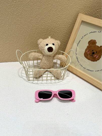 1قطعة نظارات أطفال بإطار صغير بيضاوي، للديكور اليومي