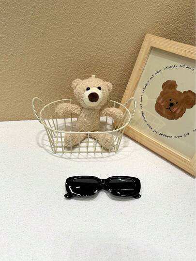 1قطعة نظارات أطفال بإطار صغير بيضاوي، للديكور اليومي