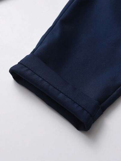 BOARNSEORL بنطلون أزرق كاجوال للأطفال الصغار، متعدد الاستخدامات مناسب للمناسبات والألعاب والمدرسة