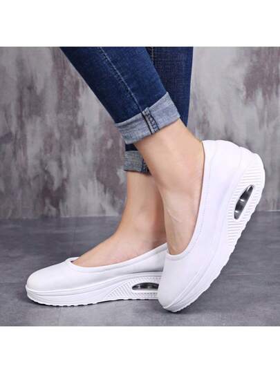 أحذية ممرضة مريحة من الأسفل ناعمة، قابلة للتنفس، مريحة، مانعة للانزلاق، أسود، أحذية طبية للعمل مريحة