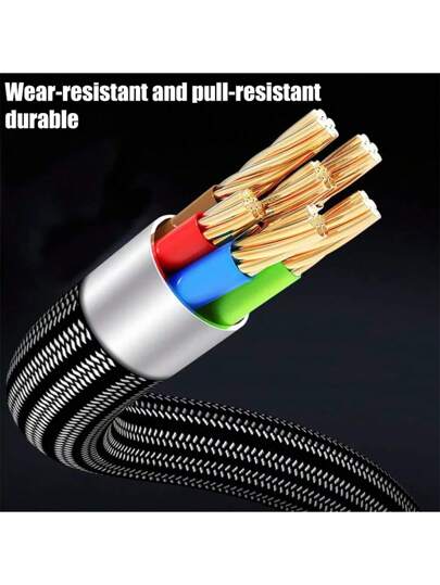 كابل شحن وبيانات نوع سي 120واط 6 أمبير سوبر شحن سريع متوافق مع هواتف سامسونج S24 ،S23 ،S22 و هواتف شاومي 14 ،13 ،12 و هواتف ريدمي K50 ،K60 و هواتف هواوي P40 ،Mate 40 ،كابل شحن نوع سي للألعاب، السيارة، وأطراف الكهرباء