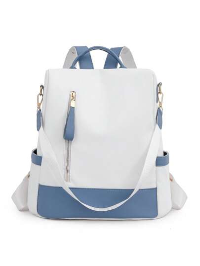 حقيبة ظهر عصرية للنساء والطالبات، بتصميم أنيق وجميل، بسيطة وعملية، مُخصصة، سعة كبيرة، مناسبة للسفر والتنقل والعمل المكتبي، متعددة الاستخدامات، مضادة للسرقة، يمكن ارتداؤها عبر الجسم