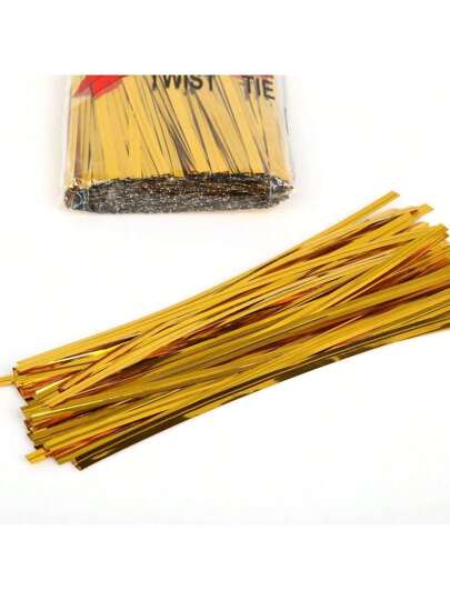 800 قطعة ربطات معدنية ملتوية متعددة الألوان بأطوال 6/8/10/12/15/20 سم للأكياس وتغليف الهدايا والمعالجات والحلويات وحزم المخابز