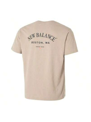 New Balance تي شيرت تيشيرت قصير الأكمام قابل للتنفس، ملابس رياضية نشطة للرجال للجري واللياقة البدنية والتدريب AMT51374-SOT
