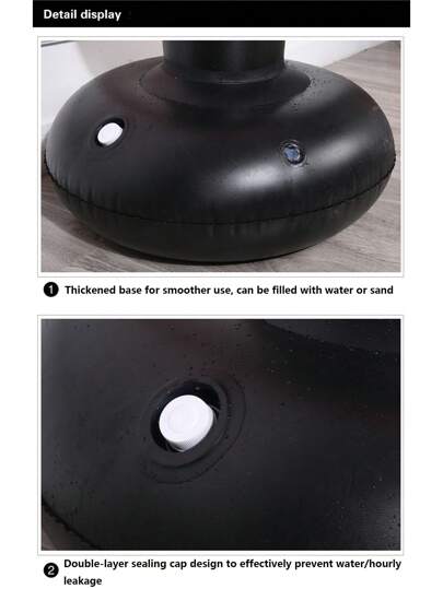 قاعدة ملاكمة قابلة للنفخ قطعة واحدة، رياضة اللياقة البدنية، كيس الرمل ثلاثي الأبعاد متطور مخرج الضغوط