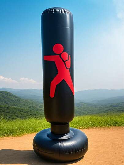 قاعدة ملاكمة قابلة للنفخ قطعة واحدة، رياضة اللياقة البدنية، كيس الرمل ثلاثي الأبعاد متطور مخرج الضغوط