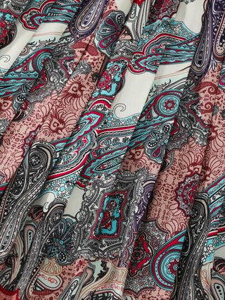girls-sets مجموعة ربيعية/ صيفية لفتيات المراهقات بتنورة ميني مزدانة بطيات بأسلوب بوهيمي مع توب كم قصير ممزق