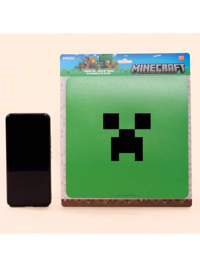 Miniso سجادة الفأرة بتصميم سلسلة ماينكرافت، سجادة فأرة مربعة المقاس 21*21 سم، للعودة للمدرسة
