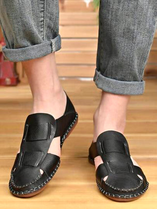 صنادل رجالي كاجوال عصرية، تصميم مفرغ متعدد الاستخدامات مريح سهل الارتداء، أحذية صيفية قابلة للفك والتركيب