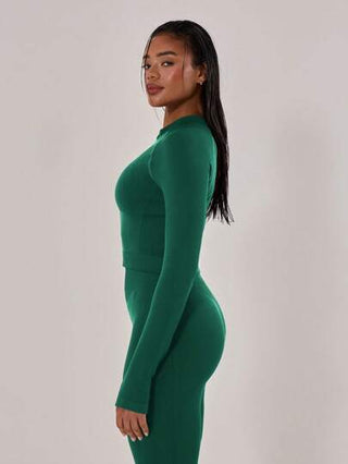 Musera Sport ملابس علوية رياضية بأكمام طويلة ومقصرة مع تفاصيل خياطة الوصلات، ملائمة لأنشطة رياضية مثل البادل والتنس والبيكلبول
