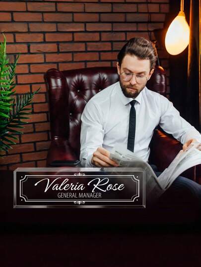 1 لوحة اسم مكتبية مصنوعة من أكريليك مخصصة ، لافتة ديكور مكتبي شخصي ، بسيط ، مقاوم للماء ، عصري ، مخصص ، إكسسوار مكتبي أكريليك ، هدية فريدة ومثالية ، مناسبة للمدير أو المعلم أو الموظف أو الطالب ، هدية شكر شخصية للديكور المكتبي ، هدية مكتب المدير