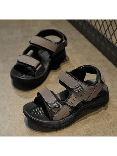 صنادل كاجوال للرجال والنساء ، أدوات منزلية/شاطئية مع نعل لا انزلاقي ، ناعم ومتنفس ، بحزام قابل للتعديل