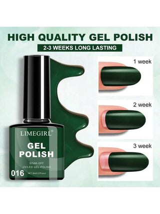 طقم طلاء أظافر جل أخضر طبيعي من لايم جيرل ب- 6 ألوان، طلاء جل أخضر زاهي، أصفر ربيعي، أخضر ليموني، لإزالتها بنقع، لاستخدام في الأشعة فوق البنفسجية واللد، طقم ماني كير صيفي DIY هدية للنساء والفتيات
