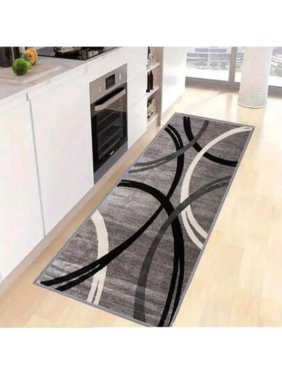 قطعة واحدة سجادة أرضية مطبخ سميكة ناعمة، مضادة للانزلاق والتلطيخ بالزيوت، مقاومة للماء وانزلاق، سجادة أرضية قابلة للغسل بالآلة، لباب المدخل والمطبخ وغرفة المعيشة وغرفة الغسيل والحمام ، ديكور الغرفة