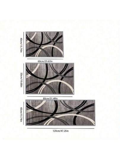 قطعة واحدة سجادة أرضية مطبخ سميكة ناعمة، مضادة للانزلاق والتلطيخ بالزيوت، مقاومة للماء وانزلاق، سجادة أرضية قابلة للغسل بالآلة، لباب المدخل والمطبخ وغرفة المعيشة وغرفة الغسيل والحمام ، ديكور الغرفة