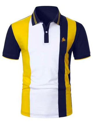 Manfinity Mode قميص بولو كاجوال أكمام قصيرة متعدد الألوان للرجال