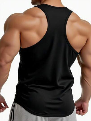 Manfinity Sport Corelite تانك توب رياضي كاجوال للصيف للرجال، مطبوع برسمة رأس الثور