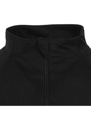 Adidas تي شيرت تريكو بأكمام طويلة و زيبر 1/4 بياقة رجالي، سلسلة GYM+، TJW7567
