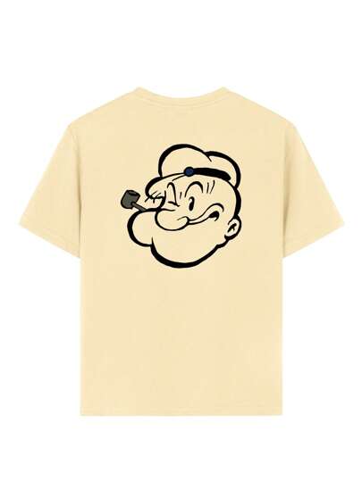 تي شيرت كاجوال بطبعة وياقة دائرية أكمام قصيرة للأولاد الكبار، ملابس صيفية للطلاب والشباب - تي شيرت ملفت للنظر يجلب الفرح والسعادة لكل طفل!