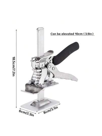 أداة رفع موفرة للجهد ذراع رافعة لوحة الباب وألواح الجص وجهاز رفع لوحة الخزانة، مُعدِّل ارتفاع البلاط أداة رفع