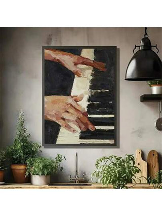 قطعة واحدة من لوحة قماشية بتصميم بيانو قديم - إطار اختياري ديكور جداري لعشاق الموسيقى، مثالية لغرفة النوم والمكتب وغرفة المعيشة والمقهى والبار بأسلوب كلاسيكي فاخر، لوحة حبر على قماش، صورة شخصية، متوافقة للاستخدام الداخلي والخارجي، مناسبة لديكور...